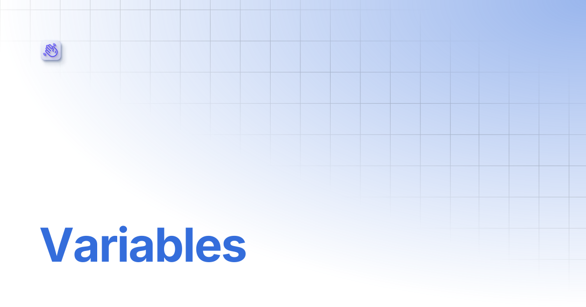 Variables | Hello Moe